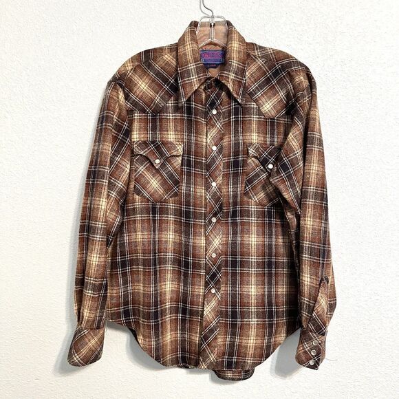 Ponderosa Other - Vintage Ponderosa by Bardon Flannel Wool Shirt Size Mens Large Plaid Multicolor